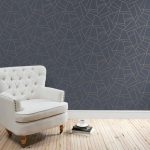 Deco Geometric Navy Wallpaper Navy