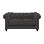 Harrogate Chesterfield 2 Seater Sofa Alpha Charcoal