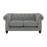 Harrogate Chesterfield 2 Seater Sofa Colton Grey
