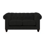 Harrogate Chesterfield 2 Seater Sofa Como Charcoal