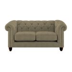 Harrogate Chesterfield 2 Seater Sofa Grace Linen