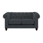 Harrogate Chesterfield 2 Seater Sofa Topaz Charcoal