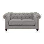 Harrogate Chesterfield 2 Seater Sofa Torin Silver
