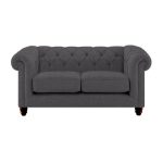 Harrogate Chesterfield 2 Seater Sofa Windsor Grey