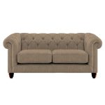 Harrogate Chesterfield 3 Seater Sofa Colton Natural