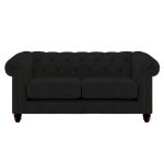 Harrogate Chesterfield 3 Seater Sofa Como Charcoal