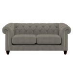 Harrogate Chesterfield 3 Seater Sofa Como Silver