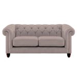 Harrogate Chesterfield 3 Seater Sofa Topaz Silver