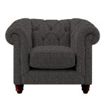 Harrogate Chesterfield Armchair Alpha Charcoal