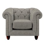 Harrogate Chesterfield Armchair Alpha Grey