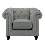 Harrogate Chesterfield Armchair Colton Grey