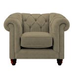 Harrogate Chesterfield Armchair Grace Linen