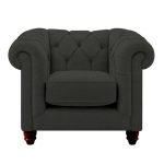 Harrogate Chesterfield Armchair Grace Pewter