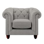 Harrogate Chesterfield Armchair Torin Silver