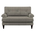 Paisley Snuggle Chair Como Silver