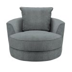 Weybridge Swivel Chair Grace Silver