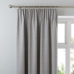Oslo Grey Pencil Pleat Curtains Grey