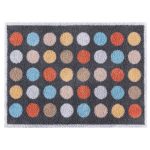 Slate Circles MultiColoured Door Mat NA