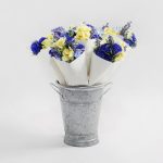 Pack of 12 Multi Spring Bouquet White