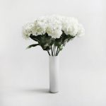 Pack of 24 Glitter Hydrangea White
