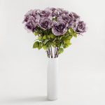 Pack of 12 Mauve Crinkle Roses Mauve (Purple)