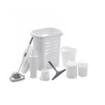 Addis 7 Piece Bathroom Set White