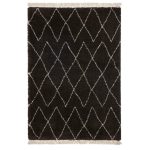 Brown and White Boho 8280 Rug Brown