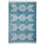 Boho 8886 Blue Rug Blue