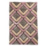 Grey and Rose Noble House 5858 Rug Rose (Pink)