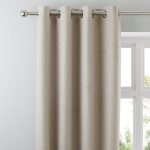 Jennings Natural Thermal Eyelet Curtains Natural