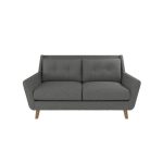 Halston Fabric 2 Seater Sofa Grey