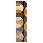 Abstract Circles Ochre Runner Ochre