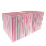 Butterflies Pack of 2 Storage Cubes MultiColoured