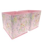 Little Hummingbirds Pack of 2 Storage Cubes MultiColoured