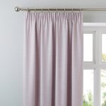 Brighton Blush Textured Pencil Pleat Curtains Blush