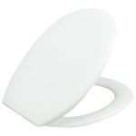 Essentials White Plastic Toilet Seat White