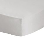 Dorma 500 Thread Count Easycare Silver Fitted Sheet Silver