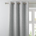 Richmond Silver Eyelet Curtains Silver