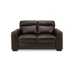 Roberto Chocolate Leather 2 Seater Sofa Chocolate