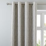 Linear Waves Natural Eyelet Curtains Natural