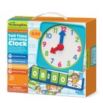 Tell The Time Learning Clock MultiColoured