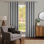 Austin Charcoal Eyelet Curtains Charcoal (Grey)