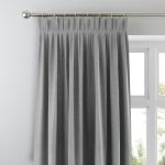 Austin Charcoal Pencil Pleat Curtains Charcoal (Grey)