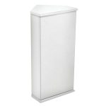 Wall Mounted Corner Mirror Cabinet White