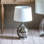 Lumley Mottled Glass Table Lamp Grey
