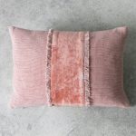 Gallery Direct Ariel Fringe Dusky Blush Cushion Pink