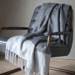 Tonal Faux Mohair Throw Grey
