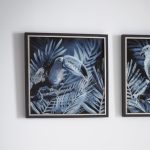 Gallery Direct Midnight Birds II Framed Wall Art Blue