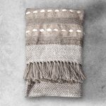 Nador Hand Embellished Throw Natural