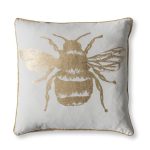 Gallery Direct Metallic Bee Gold Cushion Gold